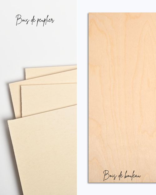 Carte de naissance en bois - Ballon