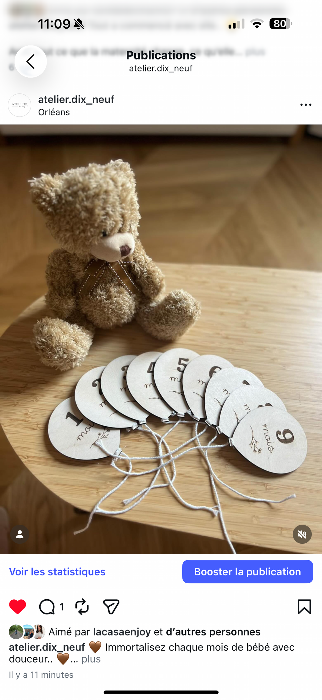 Cartes étapes en bois - Ballons