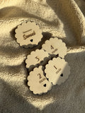 Cartes étapes en bois - Fleuries