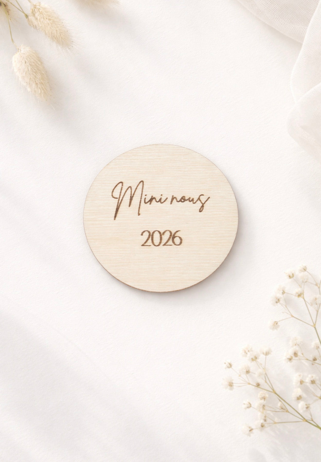 Carte d'annonce grossesse - Ronde