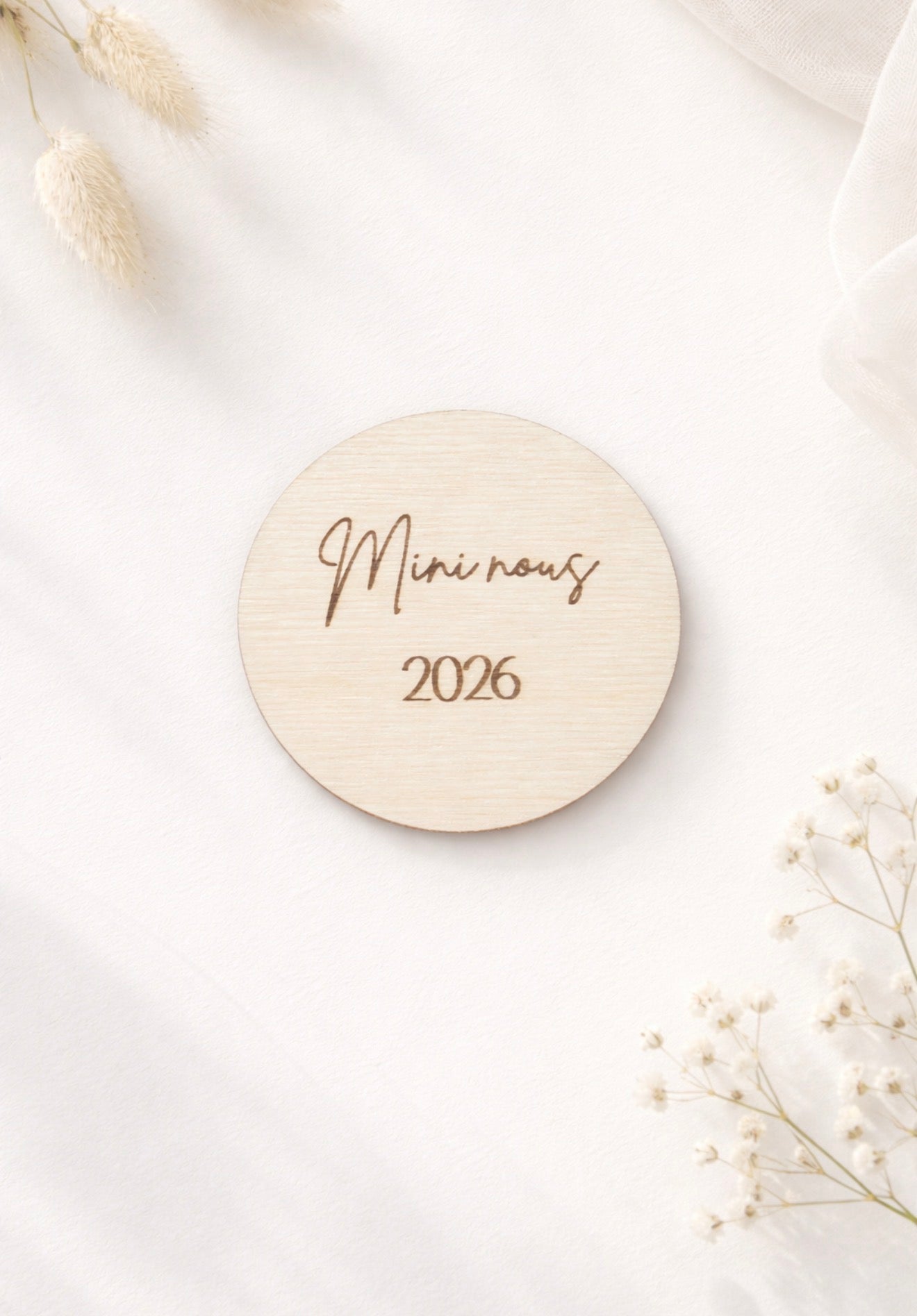 Carte d'annonce grossesse - Ronde