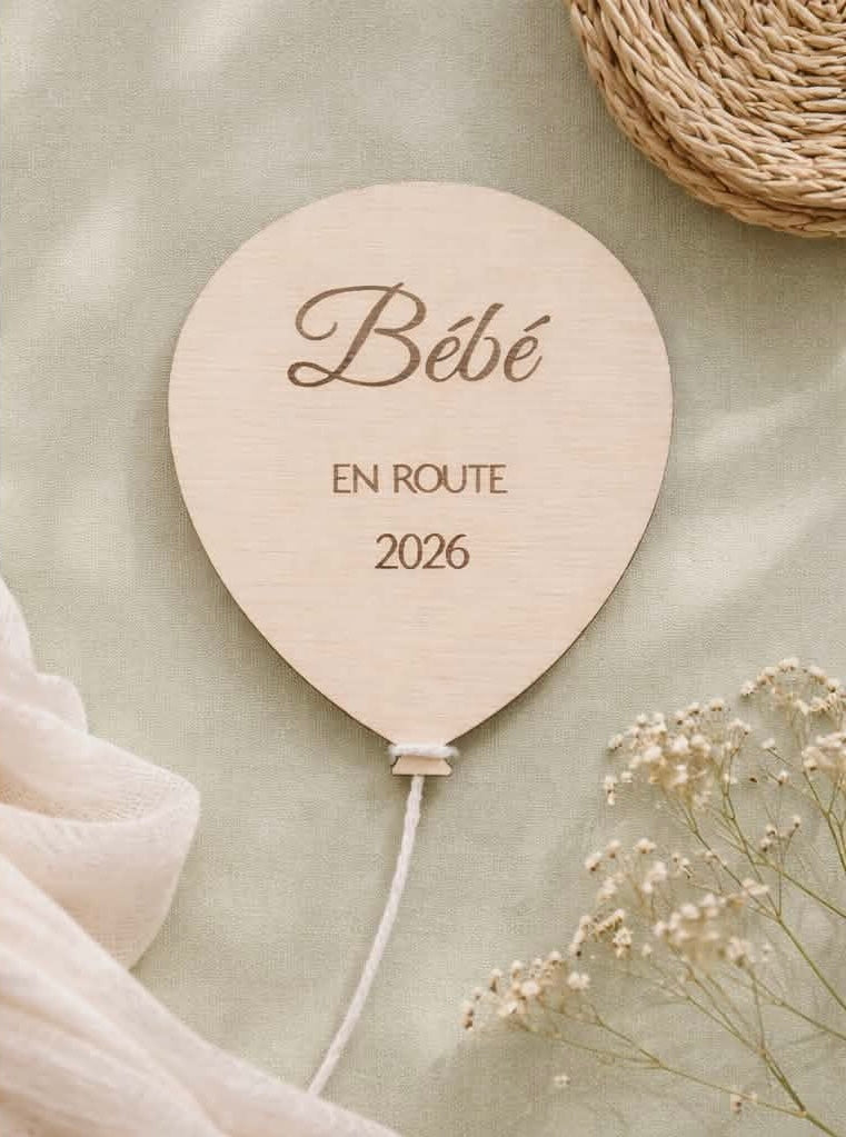 Cartes d’annonce de grossesse - Ballon